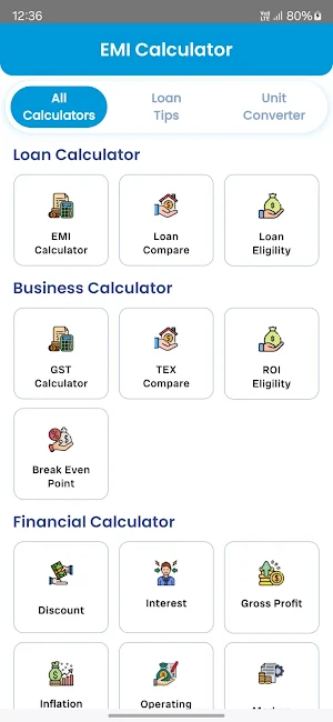 EMI Loan Calculator & Tips Screenshot 0