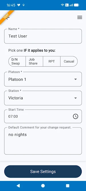 HPS Shift Changes Screenshot 1