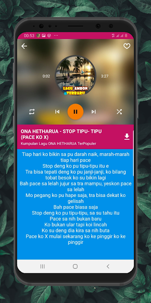 Lagu Ambon Offline Terbaru Mp3 Screenshot 3