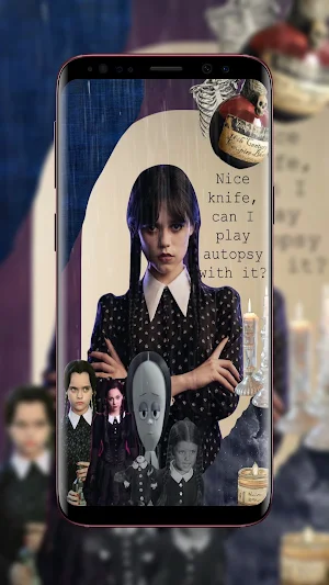 Wednesday Addams Wallpaper Screenshot 0