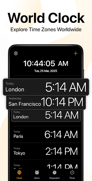 Alarm Clock- Stopwatch & Timer Screenshot 1