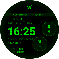 Unix Terminal - watch face