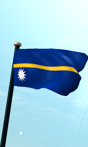 Nauru Flag 3D Free Wallpaper Screenshot 0