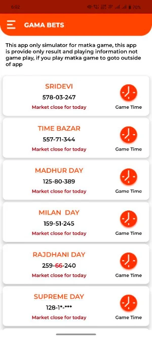 Gama Bets Matka Apps Screenshot 2