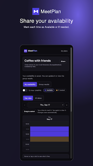 MeetPlan: Group Planner Screenshot 1