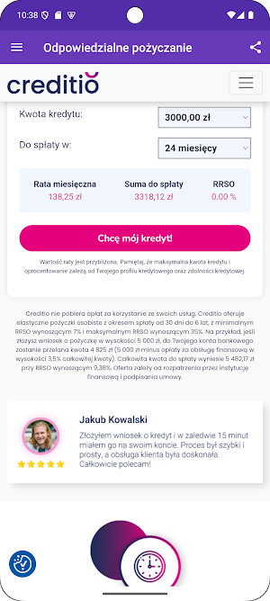 Pożyczki w  Polsce Online Screenshot 0