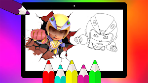 Vir Robot Boy Coloring Book Screenshot 0
