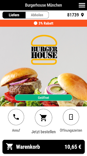 Burgerhouse München Screenshot 0