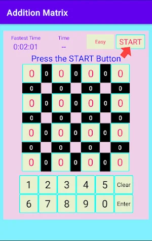 Addition Matrix Screenshot 0