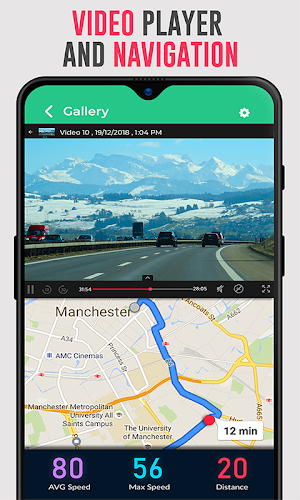 Speedometer Dash Cam: Speed Limit & Car Video App Screenshot 1