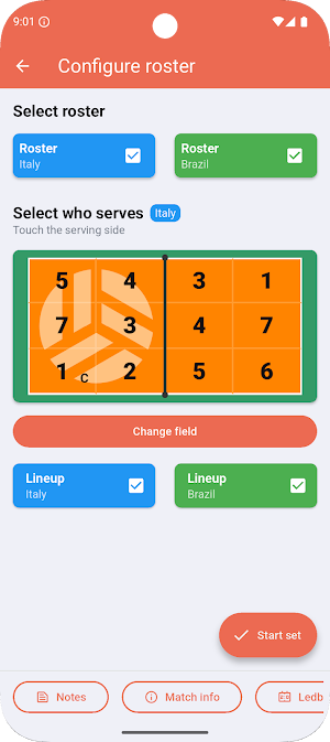 Volleyball SmartSheet Screenshot 3