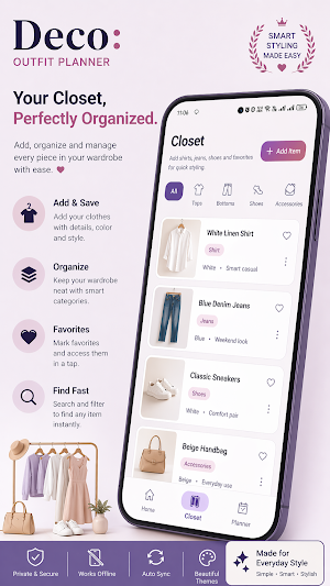 Deco: Outfit Planner Screenshot 1