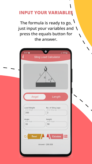 Sling Load Calculator Screenshot 1