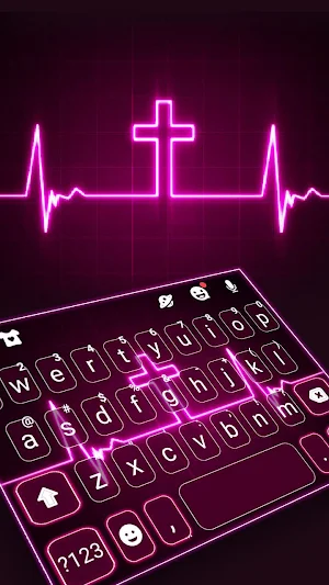 Cross Heartbeat Keyboard Theme Screenshot 0