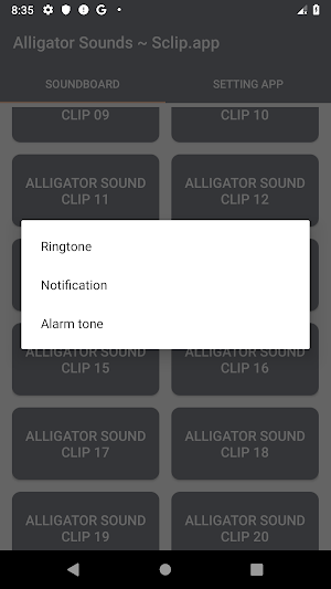 Alligator Sound Collections ~ Sclip.app Screenshot 3