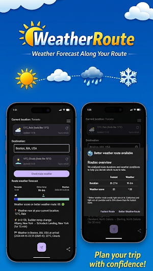 WeatherRoute: Safer Navigation Screenshot 1