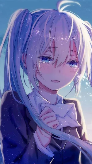 Sad Girl Anime Wallpaper HD Screenshot 1