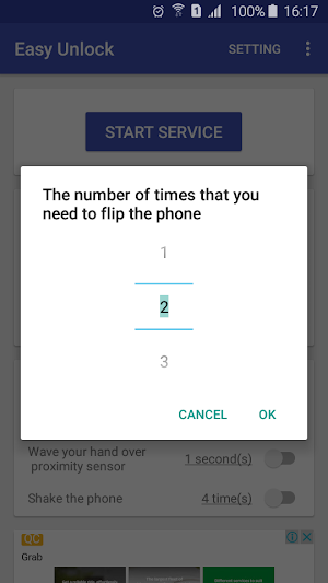 Easy Unlock - Smart Screen On Off Screenshot 1