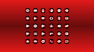 Delight Red Icons By Arjun Arora Screenshot 2