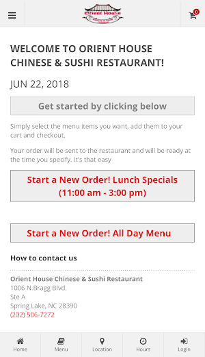 Orient House Chinese & Sushi Screenshot 0
