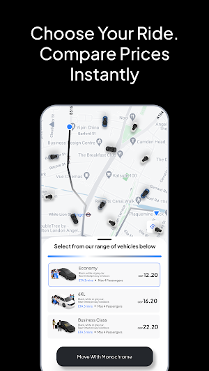 Monochrome - The Transport App Screenshot 2