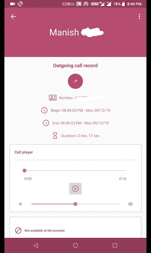 Callspy Pro - Call Recoder Screenshot 1
