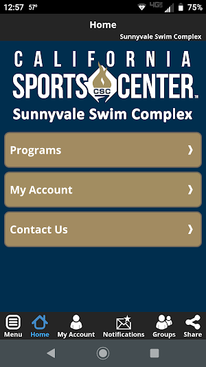 California Sports Center Screenshot 1
