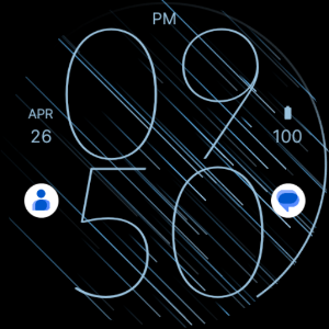 Speed Blue Watch Face Screenshot 3