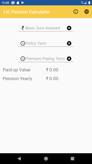 LIC Pension Calculator Screenshot 1