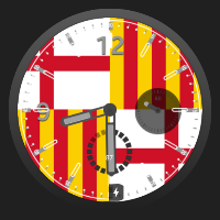 Esfera bandera de Barcelona