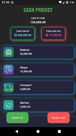Cash Project Screenshot 0