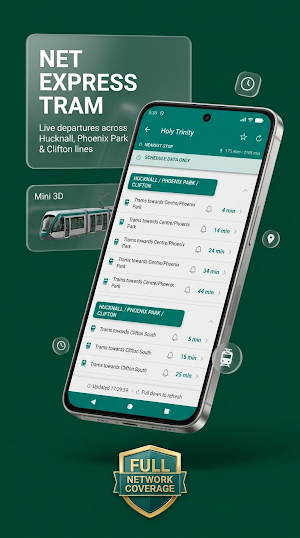 Notts Live Bus & Tram Times Screenshot 1