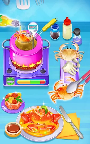 Cooking Delicious Crab Game Screenshot 1