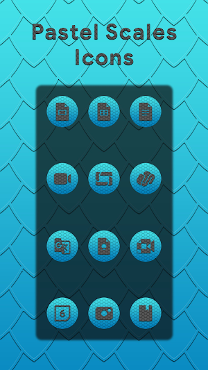 Scales Gray On Blue Icons Screenshot 1