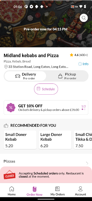 Midland kebabs and Pizza Screenshot 2