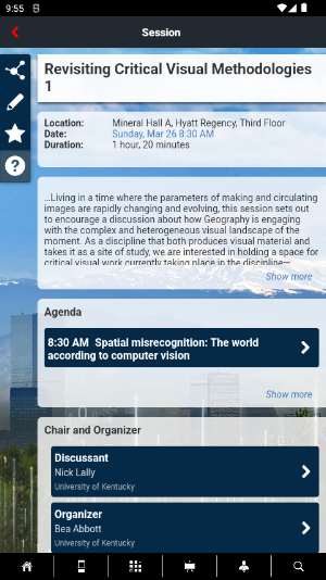 AAG Meetings Screenshot 2