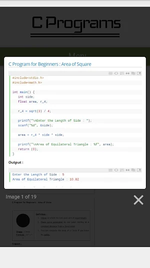 C Programs Offline Tutorials Screenshot 3