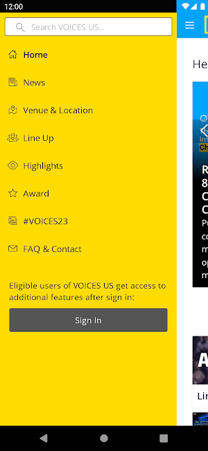 VOICES App Screenshot 1