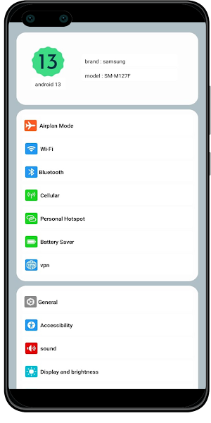 phone 16 settings Screenshot 0