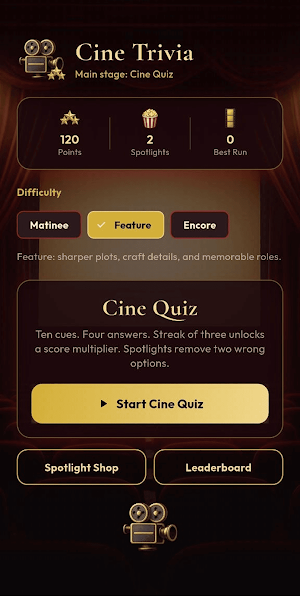 Cine Trivia Screenshot 2