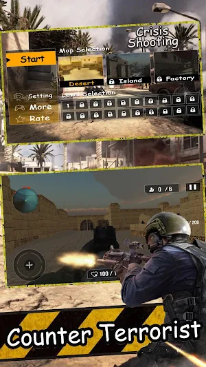 Crisis Shooting-Commando Action Battleground War Screenshot 1