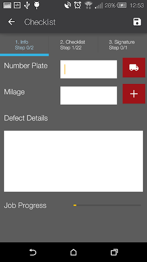 Driver Checklist Screenshot 2