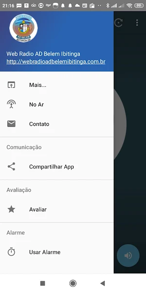 Web Radio AD Belem Ibitinga Screenshot 1