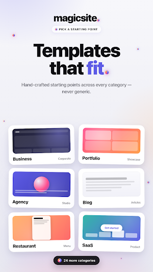MagicSite:AI Website Generator Screenshot 2