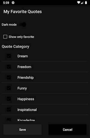 My Favorite Quotes Screenshot 1