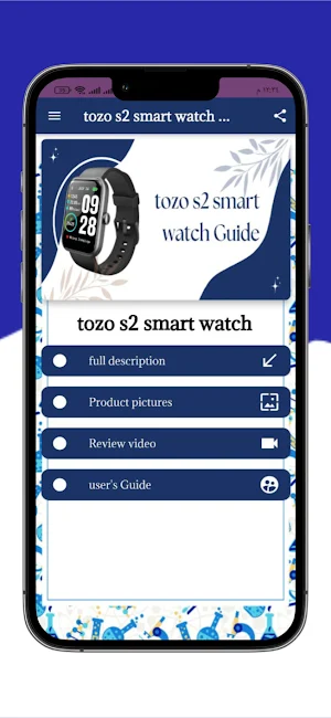 tozo s2 smart watch Guide Screenshot 3