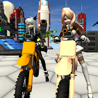 Motorbike Girls Jumping Missio