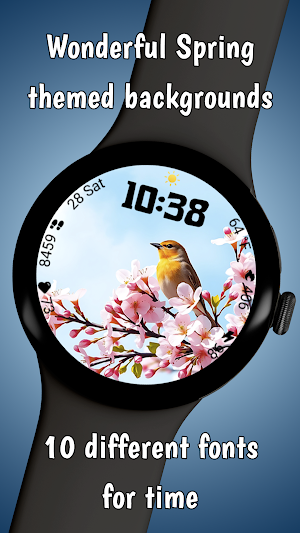 Spring Moments WearOS WF Screenshot 1