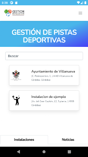 Gestión Instalación Screenshot 0
