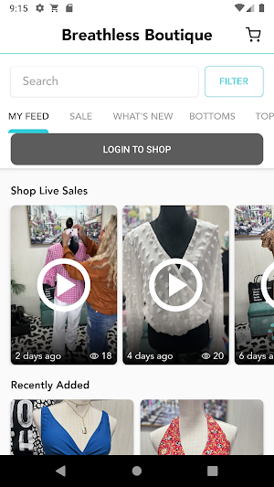Breathless Boutique Screenshot 1